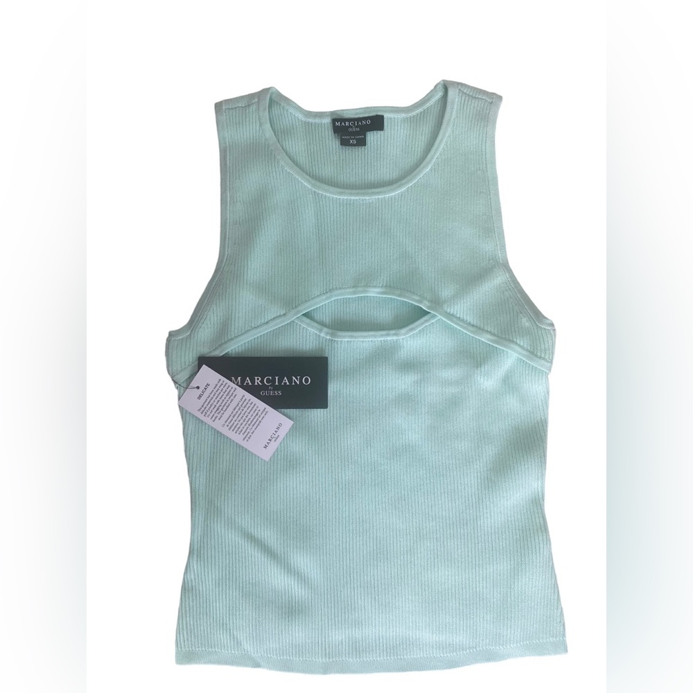 Green Ribbed Sweater Top - Size XS